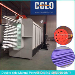 Double-side Manual Powder Coating Spray Booth