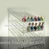 3 - Tier Inclined Ladder Clear Acrylic Nail Polish Display Shelf Rack Black 4mm