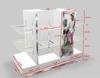 Fashional 3 Tier Frost Plexiglass Counter Display Stands Eyewear Sungalss