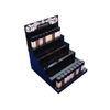 4 Tier Acrylic Makeup Display Stand Black Stable For Cosmetic Promotion