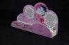 Cosmetic Organizer Countertop Eyeshadow Display Stand Printing Pink Cartoon Logo