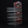 Custom Plastic E - Cigarette Display Stand Transparent More Rows More Tiers