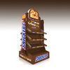 Retail Product Display Wooden Food TraysSlanting Coffee Double Side