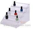 4mm Sedex Clear Acrylic 5 Tier Nail Polish Display Stand Custom Simple