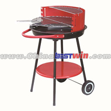 PORTABLE TROLLEY BBQ CHARCOAL GRILL