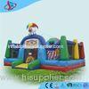 Clown commercial bouncing castles for rent / green Inflatable fun city