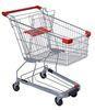 Unfolding Grocery Store Shopping Carts Four Swivel Wheels Zinc Plated