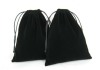 black velvet drawstring bag