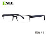 .Big size semi-rimless reading glasses