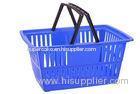 Custom Plastic Wire Shopping Baskets With Handles Printed Logo