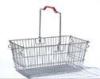 Single Handle Stainless Steel Shopping Baskets Rust Preventing Custom