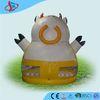 White Giant Bouncy Castles With Sheep Shape / Sports Combo Bounce House