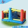 Extrior Huge Jumping Castle With Slide / Orange Kids Bouncy Castles