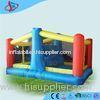 Extrior Huge Jumping Castle With Slide / Orange Kids Bouncy Castles