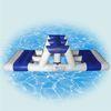 White Ultimate Inflatable Floating Water Park For Childrens 0.9mm PVC
