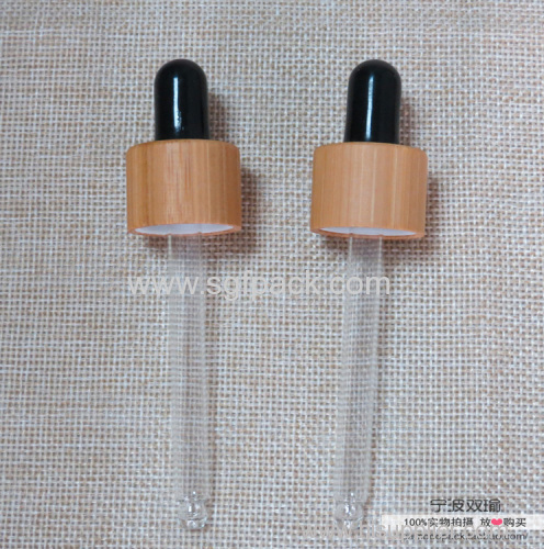 5ml10ml15ml30ml50ml100ml Amber color essential oil bottle with dark color bamboo dropper