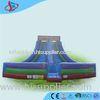 Rental Gaint Inflatable Double Slip / Purple Extrior Adult Inflatable Slide