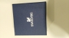 Swarovski blue textured paper cover crystal gift box printing and binding