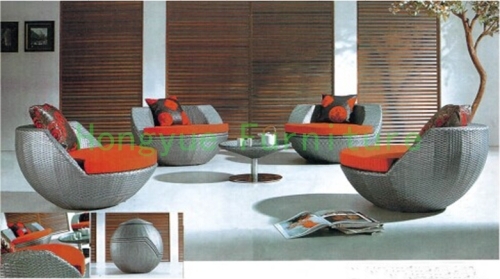 Wicker rattan patio sofa furniture sets from china factory