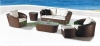 Outdoor patio sofa sets furniture in rattan materials