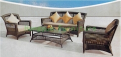 Patio rattan sofa sets outdoor wicker sofa furniture sets with cushions