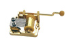 GOLDEN COLOR HAND CRANKED MUSIC BOX MOVEMENT