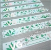 Custom Long Strip Shape Breakaway Destructible Labels Embossed With Hologram Foil For Security Package Seal Stickers Use