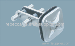 Stainless steel glass clamp