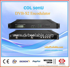SDI to DVB-S/S2 encoder modulator