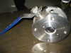 1-PC WAFER FLANGED STAINLESS STEEL BALL VALVE
