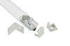 90 degree angle led aluminium angle profile led strip for cabinet or closet lighting