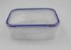 Dishwasher Safe Air Tight clear Plastic Lunch Boxes / Lunch Containers With Dividers