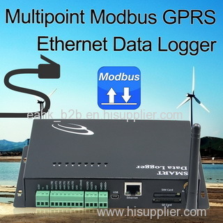 Modbus GPRS Ethernet Data Logger wireless temperature sensor