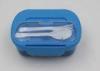 Promotional Two Layers Childrens Plastic Lunch Box With Divider Set And Cutlery