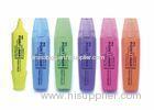 Classical Non - Toxic Scented Fluorescent Marker Pen / Multi Colored Highlighters