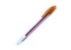 orange plastic 0.5mm stick gel ink pens with 8 different vivid colors