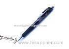High - Grade Office Retractable 0.7mm Gel Pen With Metal Clip And Soft Rubber Grip