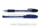0.5mm Plastic Ballpoint Pen With Comfortable Grip And Transparent Barrel