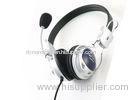 Computer HI FI Stereo Headphones ABS Materials 40mm Speaker Fashion Head-sets