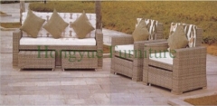 Rattan wicker outdoor sofa furniture set supplier