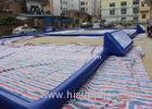 Customized 24m x 18m Inflatable Football Field / Soccer Field For Bubble Ball