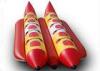 Exciting PVC Tarpaulin Double Lane Inflatable Banana Boat Raft With 10 Seats