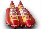 Exciting PVC Tarpaulin Double Lane Inflatable Banana Boat Raft With 10 Seats