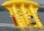 Yellow Inflatable Flying Fish Boat For Amusement Park Water Game Tube