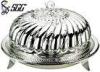 Superior Silver Plated Cake Dome Plate Covers Round Water - Drop Pattern