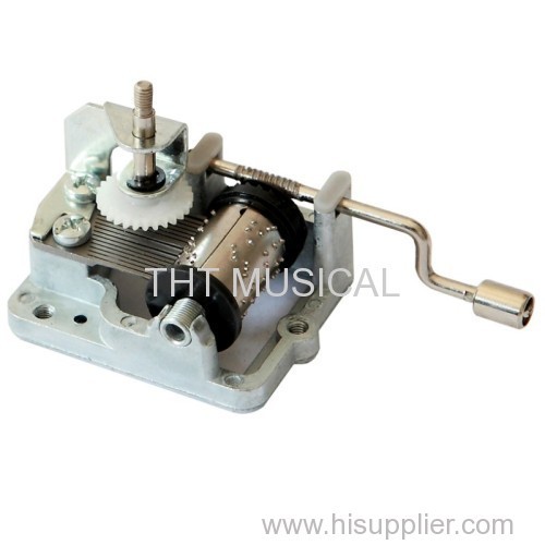 VARIOUS 18 NOTE HAND CRANK MUSIC BOX MECHANISM