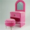 Dressing Table Shaped Velvet Box