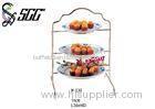 304 Stainless Steel Door Shaped 3 Tier Buffet Server for Pastry Bread Food