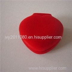 Red Heart Shape Jewelry Ring Box