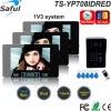 Saful TS-YP708IDREC 7&quot; Video Door Phone With RFID Card And Recording Function